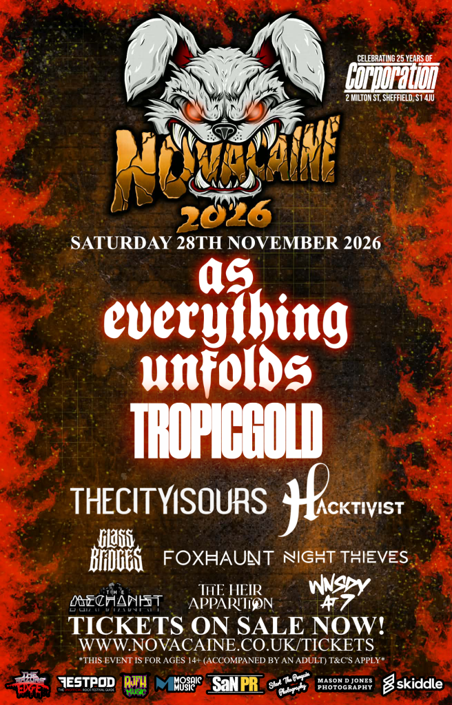 NOVACAINE FESTIVAL COMPLETE 2026 LINEUP WITH FAN-FAVOURITES NIGHT THIEVES